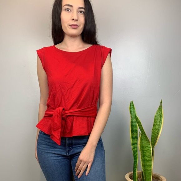 Anthropologie Tops - Anthropologie Maeve Pasture Front tie wrap top